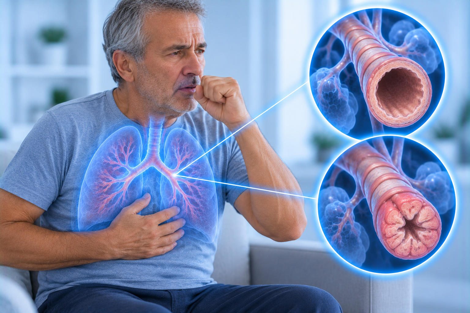 Doença Pulmonar Obstrutiva Crônica (DPOC) Associada à Broncoespasmo