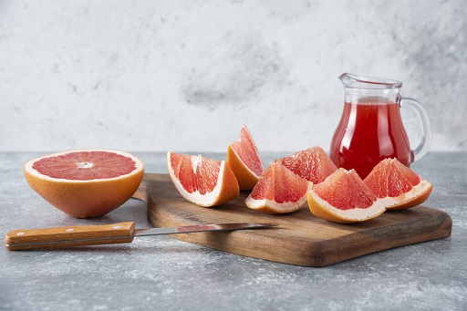 Utilizando Toranja ou suco de Toranja